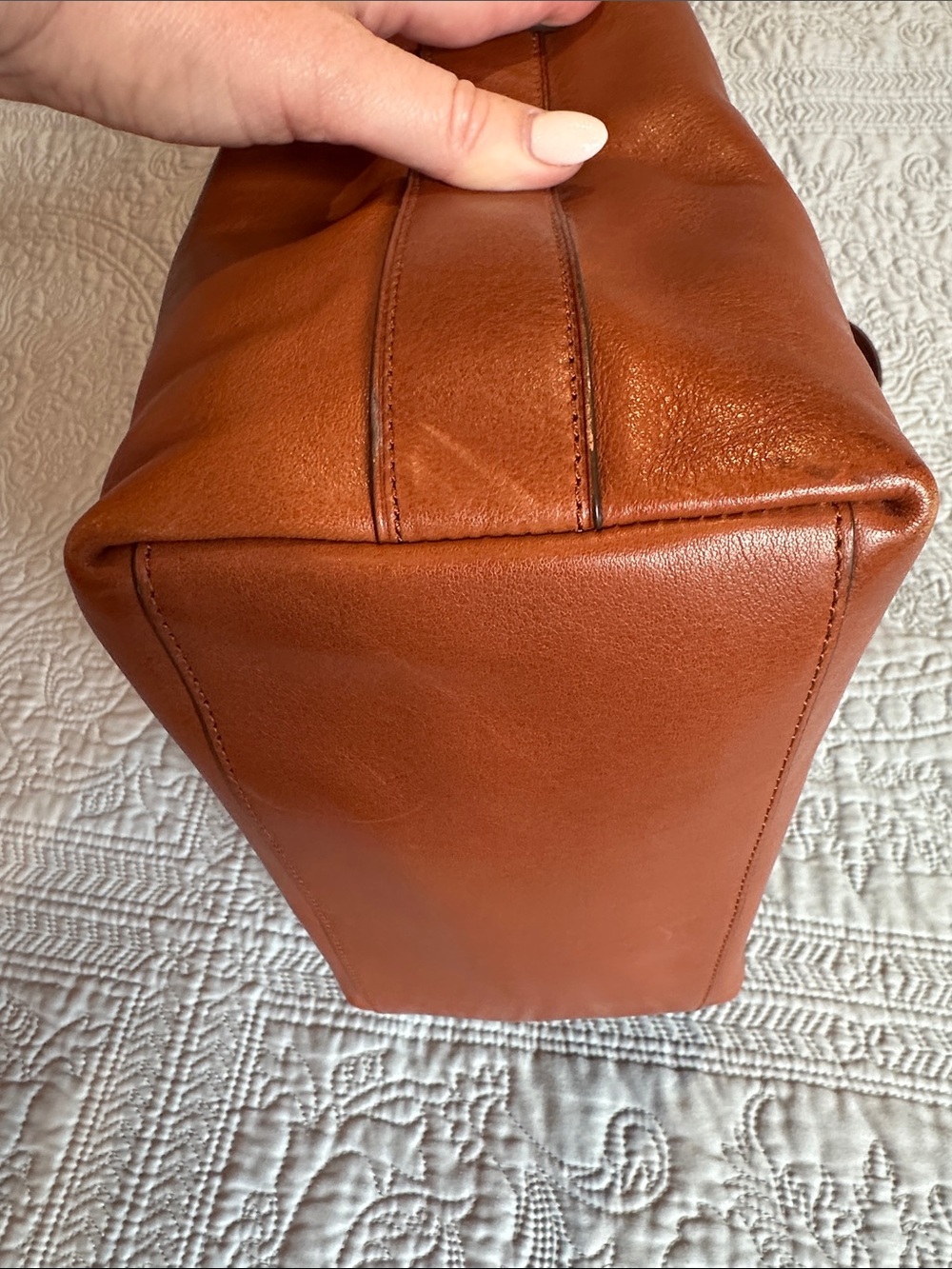 VTG Coach 2012 Legacy Leather Duffle Bag #19889 Cognac Excellent Condition - Picture 9 of 15